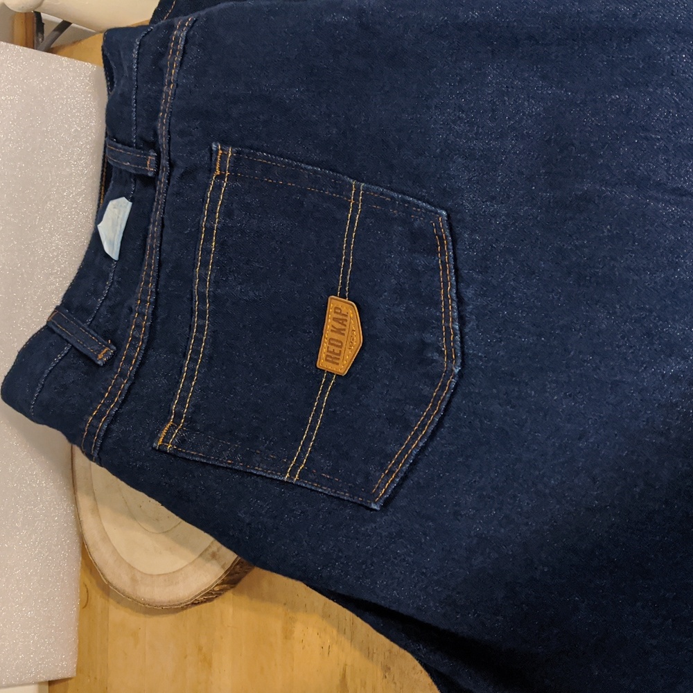 Mens Red Kap Dark Blue Denim Jeans 46 x 30 PD60PW5 100% Cotton